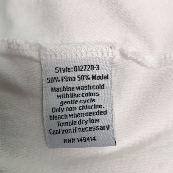 Johnnie Was Calme White Tee - Picture 7 of 7